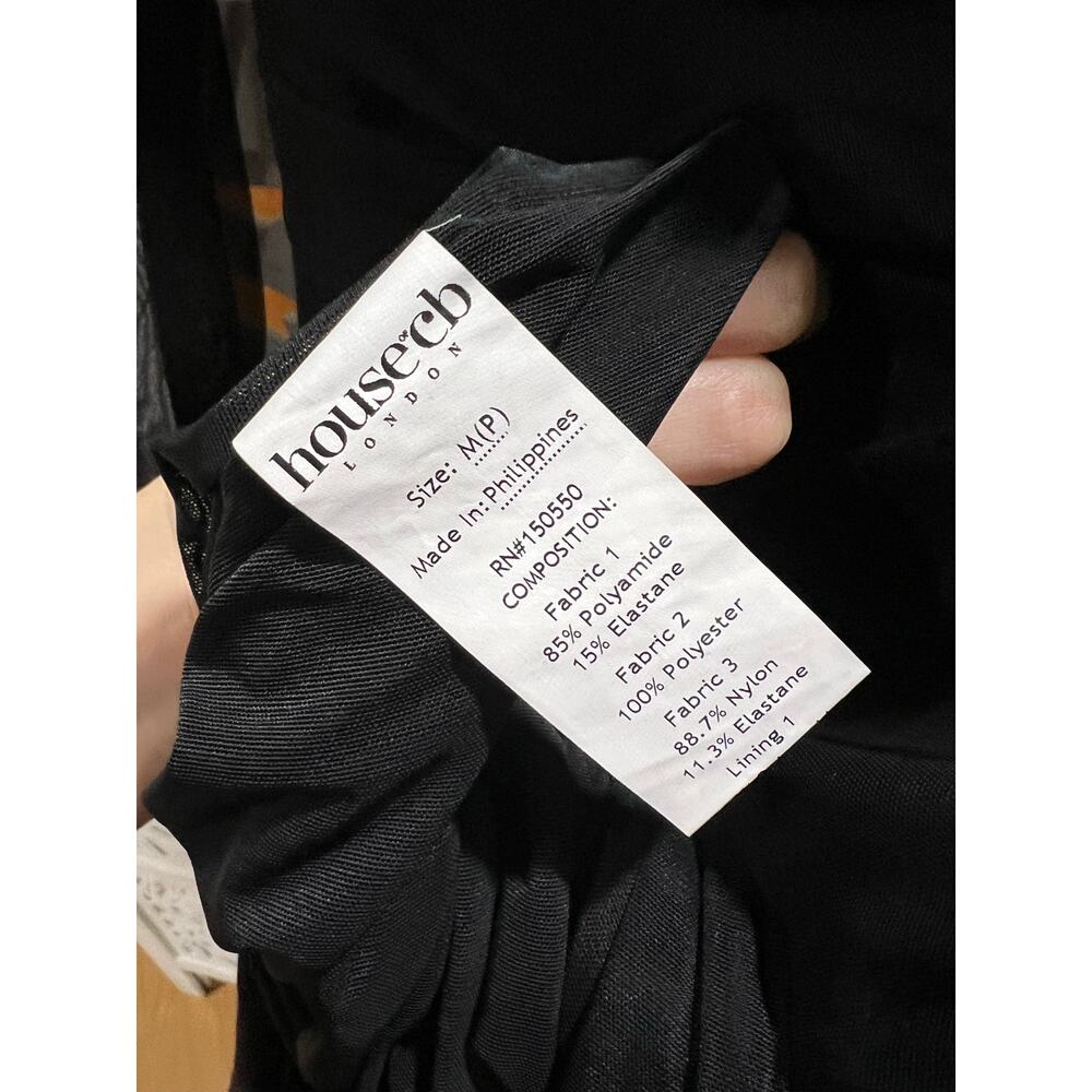 Black Lace-Trim Cowl Neck Midi Dress - Picture 3 of 4